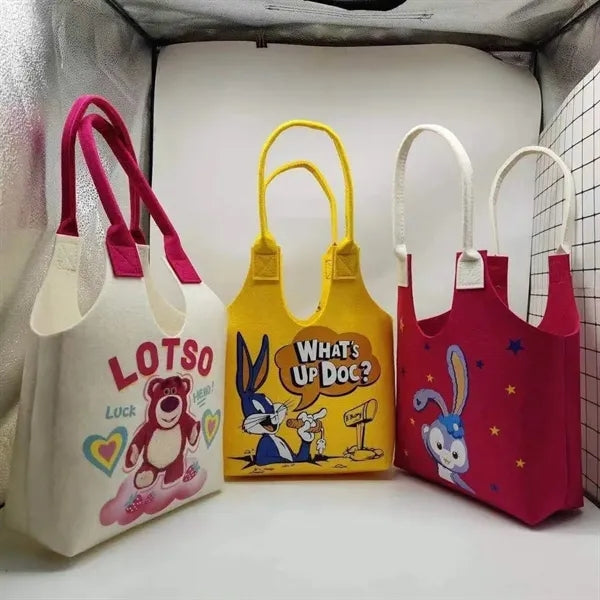 Felt tote bag