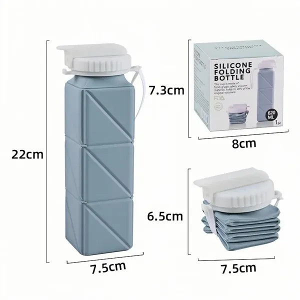 21oz Collapsible Silicone Water Bottle