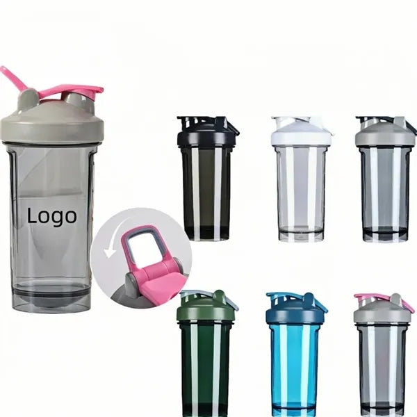 17oz Protein Shaker Bottle with Spring Ball