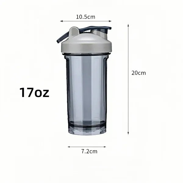 17oz Protein Shaker Bottle with Spring Ball