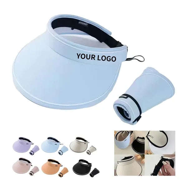 Wide-Brim Ponytail Sun Visor