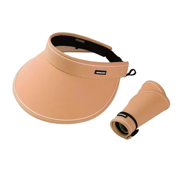 Wide-Brim Ponytail Sun Visor