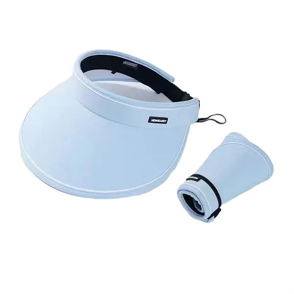 Wide-Brim Ponytail Sun Visor