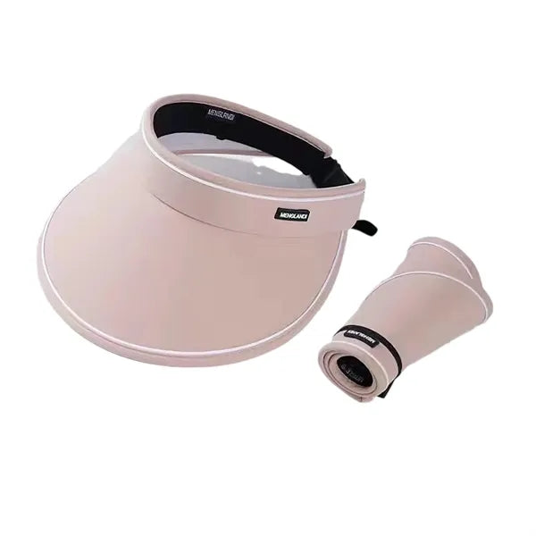 Wide-Brim Ponytail Sun Visor