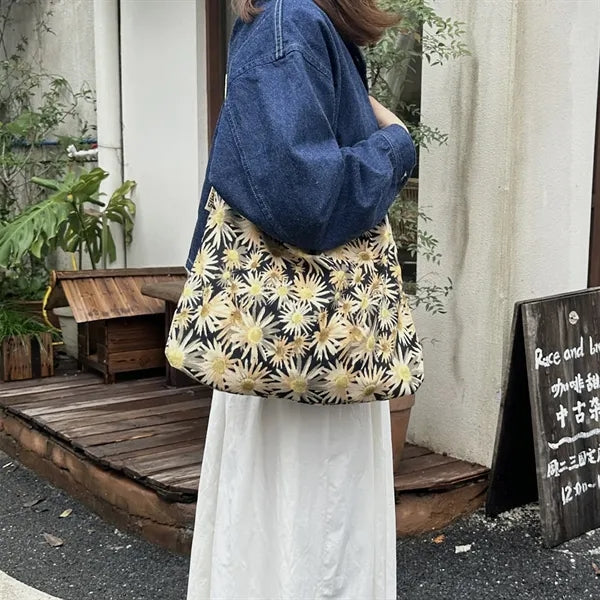 Leopard Print Canvas Tote Bag