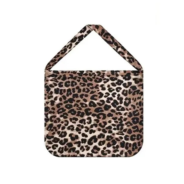 Leopard Print Canvas Tote Bag