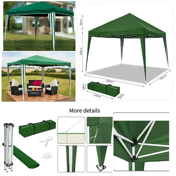 3x3m Folding Outdoor Tent Canopy with Storage Bag