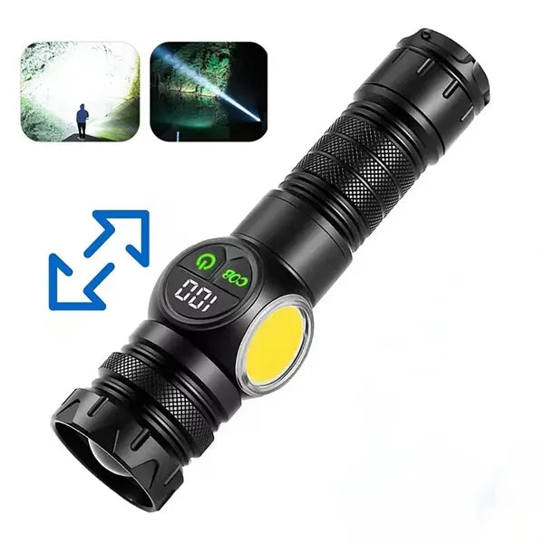 3 in 1 Rechargeable Flashlight Lumens Outdoor Strong Light