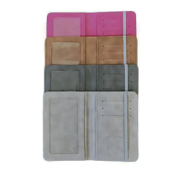 Cover Wallet PU Leather Passport Book Card Holder