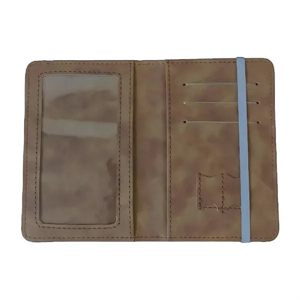 Cover Wallet PU Leather Passport Book Card Holder