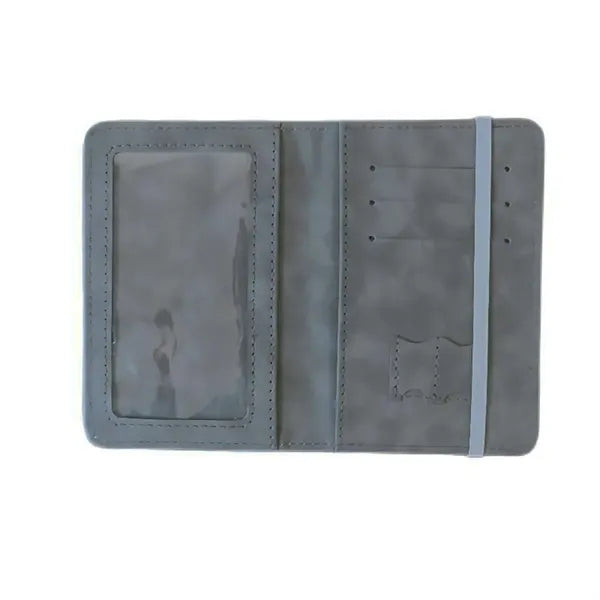 Cover Wallet PU Leather Passport Book Card Holder