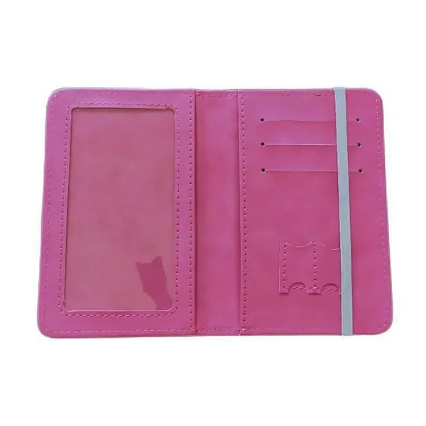 Cover Wallet PU Leather Passport Book Card Holder