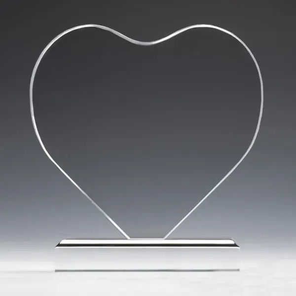 Crystal Heart Shape Plaque