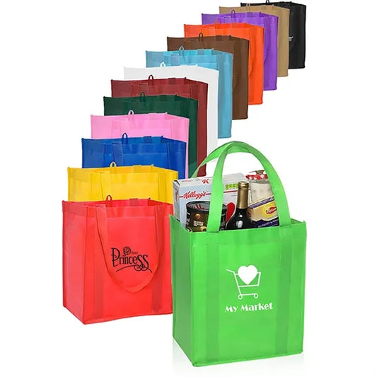 Non-Woven Grocery Tote Bag With Bottom Insert
