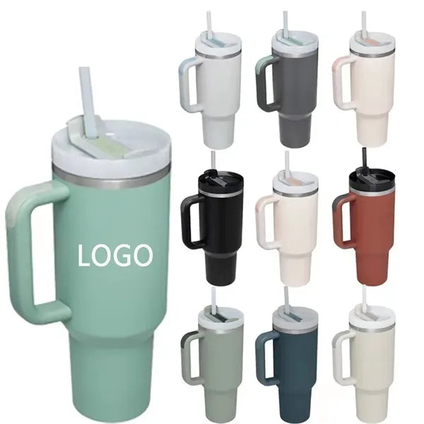 40 oz. Stainless Vacuum Tumbler with Lid and Straw