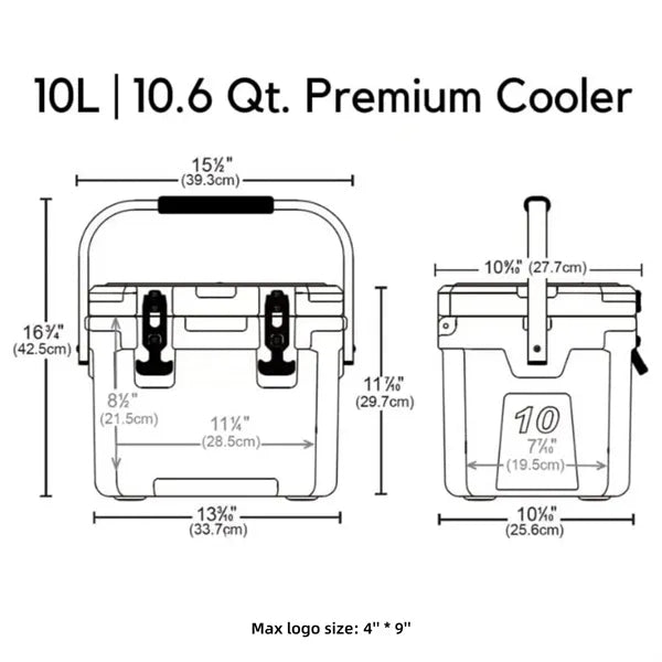 10L Hard Cooler Ice Chest
