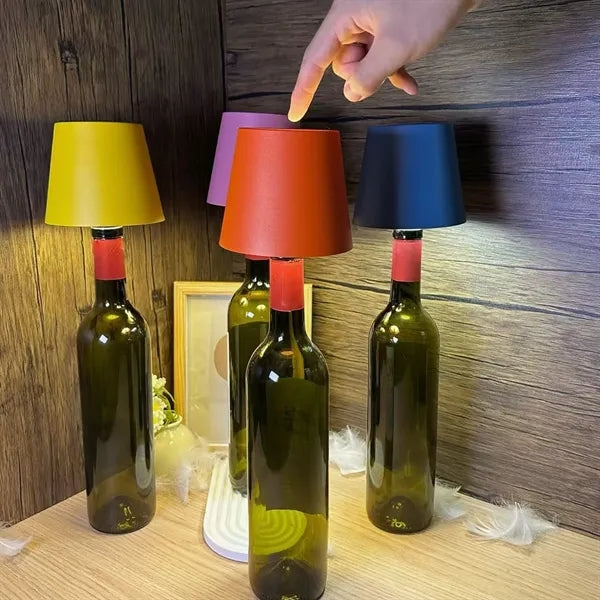 3 Color Rechargeable Wireless Bottle Lamp