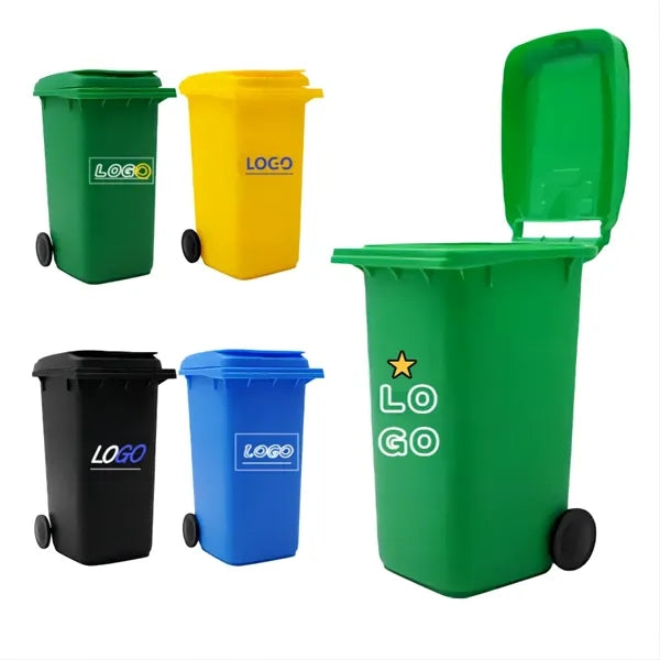 Mini Desktop Plastic Trash Can Pen Holder