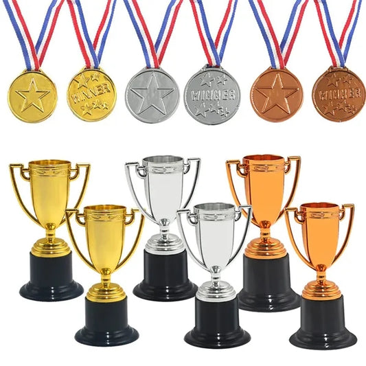 Plastic Award Trophy Cup Set for Kids