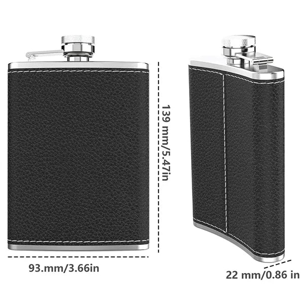 Outdoor Portable Stainless Steel Camping Flat Hip Flask