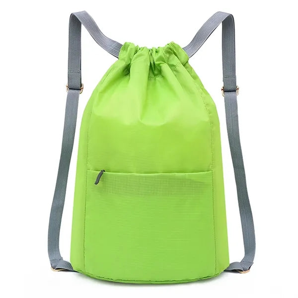 Drawstring Backpack Sports Bag Lightweight Waterproof