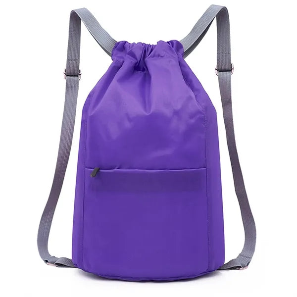Drawstring Backpack Sports Bag Lightweight Waterproof