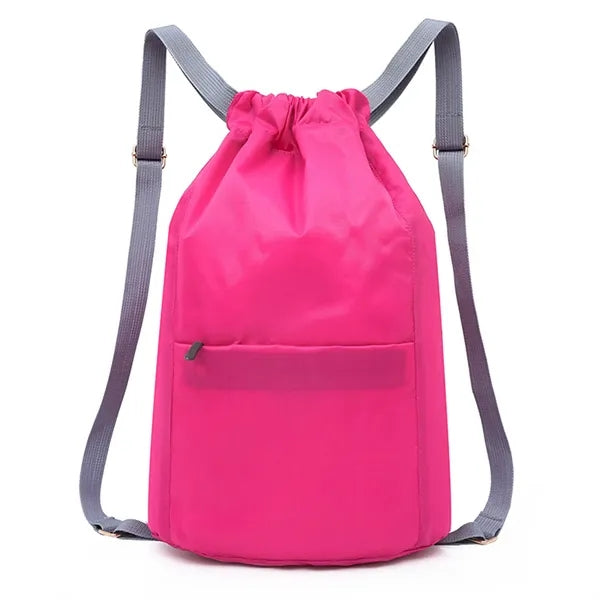 Drawstring Backpack Sports Bag Lightweight Waterproof