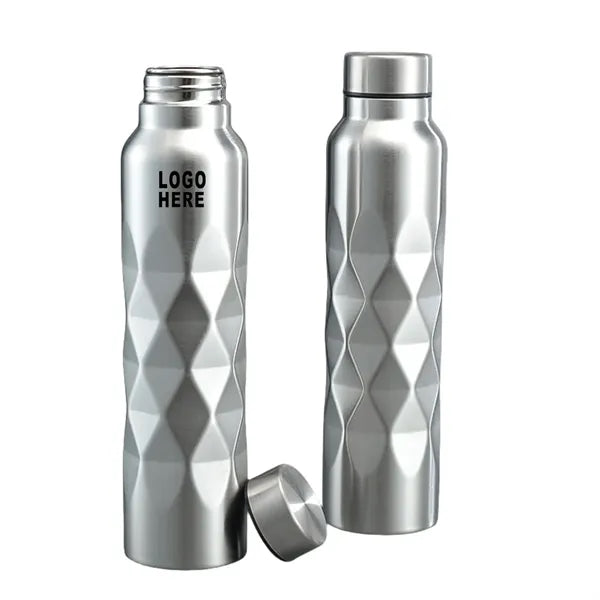 Stainless Steel Single Layer Diamond shaped Water Bottle