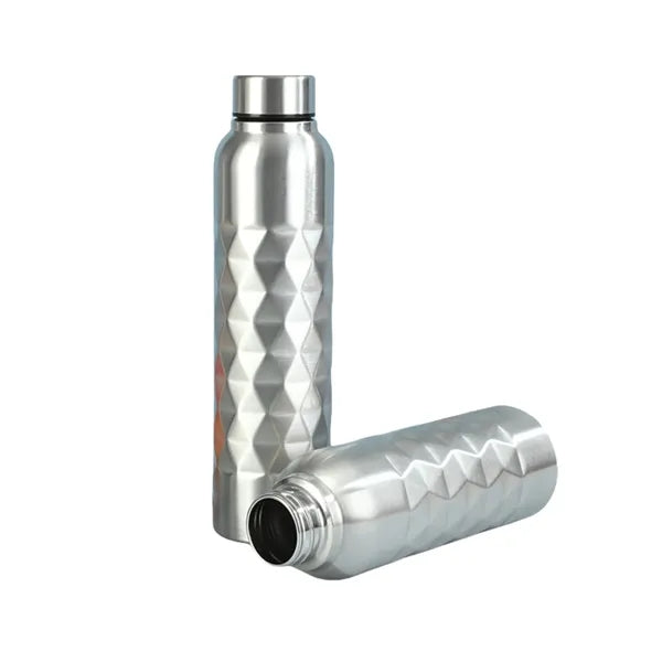 Stainless Steel Single Layer Diamond shaped Water Bottle