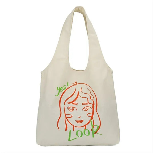 Portable Vest Shaped Canvas Tote Bag