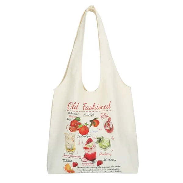 Portable Vest Shaped Canvas Tote Bag