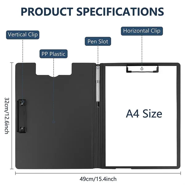 A4 Foldable Clipboard Folder