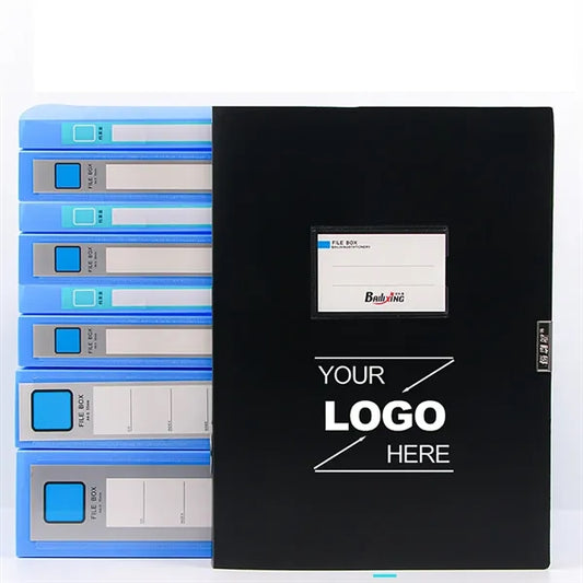 A4 Storage File Boxes Plastic Archives Cases with Lid