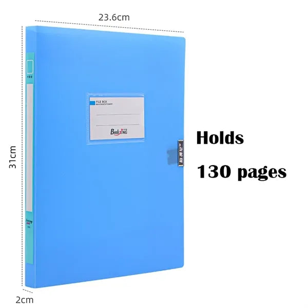 A4 Storage File Boxes Plastic Archives Cases with Lid