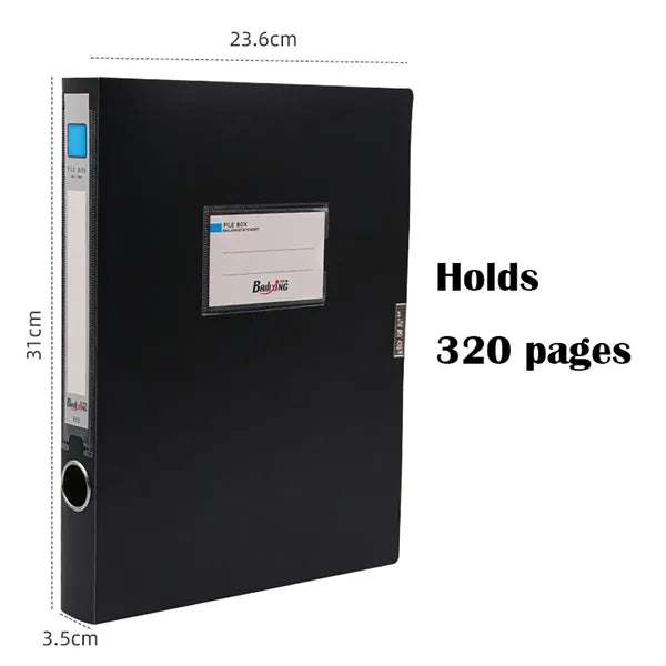 A4 Storage File Boxes Plastic Archives Cases with Lid