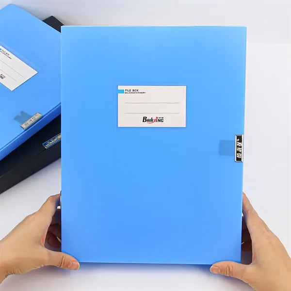 A4 Storage File Boxes Plastic Archives Cases with Lid