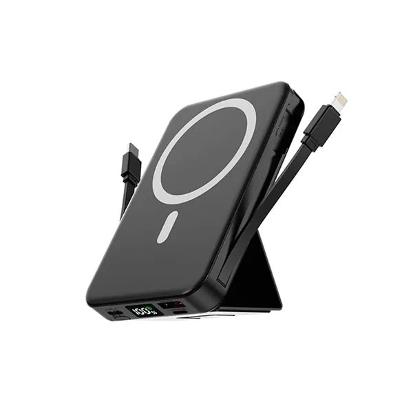 Magnetic Cable Attached Stand Power Bank