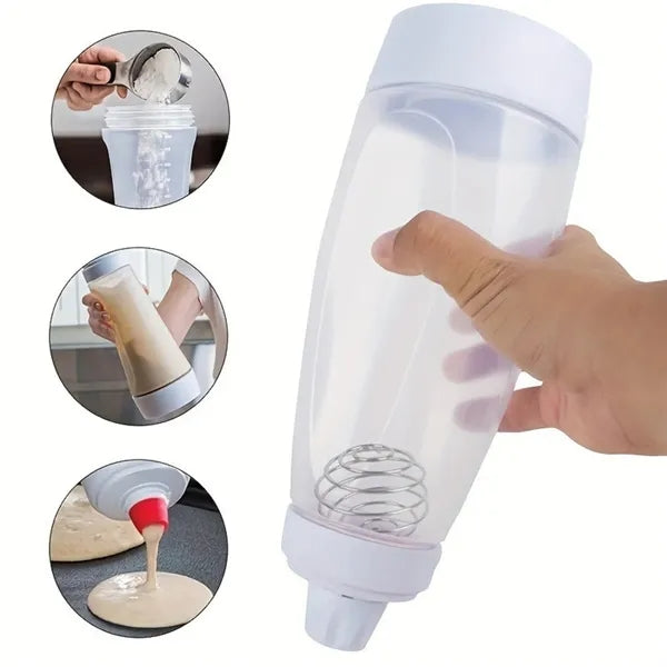 Batter mixing bottle