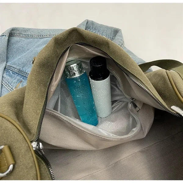 Large Capacity Vintage Canvas Travel Duffle Bag
