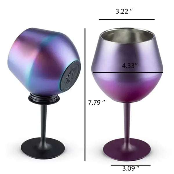 14OZ Detachable Stem Premium Stainless Steel Goblet