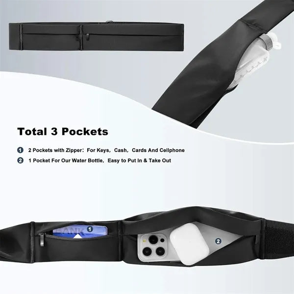 Adjustable Water Proof Running Belts Slim Fanny Pack
