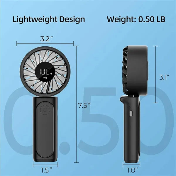 3600mAh Power Bank Handheld Personal Fan