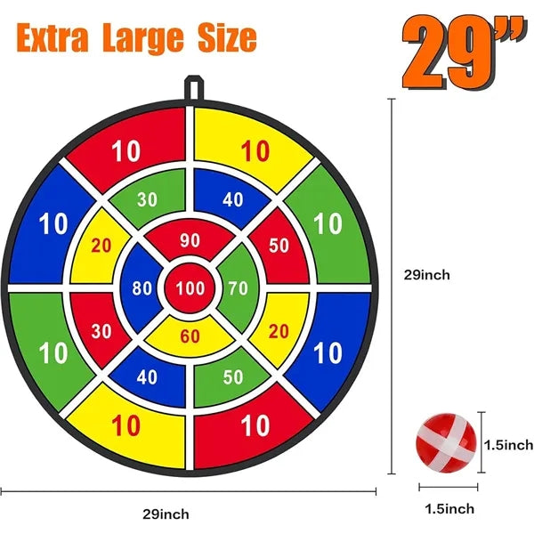 29 Inch Dart Board Kids Sticky Balls