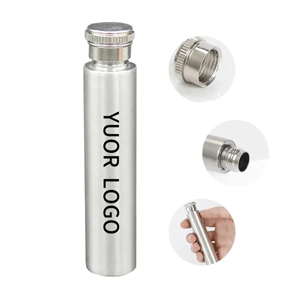 Portable 1oz Stainless Steel Cigar Flask