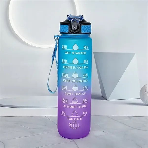 Water Bottle with Straw