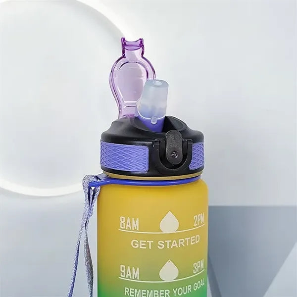 Colored Motivational Water Bottles