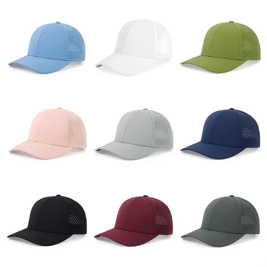 6 Panel Quick Dry Baseball Cap Adjustable Mesh Tennis Hat
