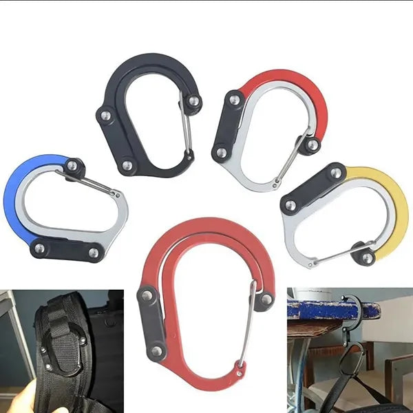 Outdoor D-Shaped Carabiner Clip