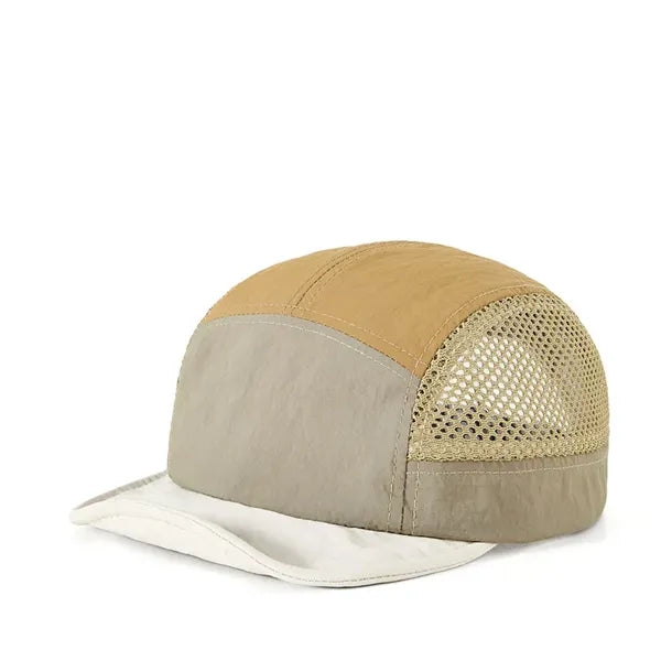 5 Panels Colorful Unstructured Classic Flat Bill Hat
