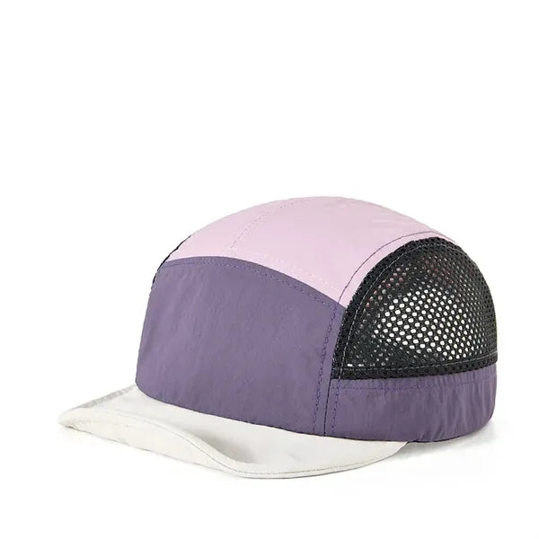 5 Panels Colorful Unstructured Classic Flat Bill Hat